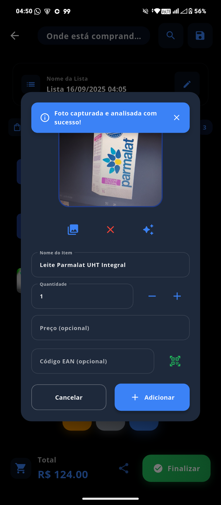 ListAI App Screenshot